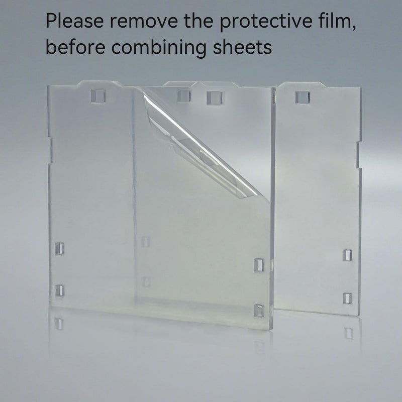 LBASE Acrylic Dust Cover for 5th Display Stand Base, Wireless Light Sets & Dust Proof for Gundam RG/HG/SD Models, No Model, No Wireless Transmitter (-Dust Proof) - Image 3